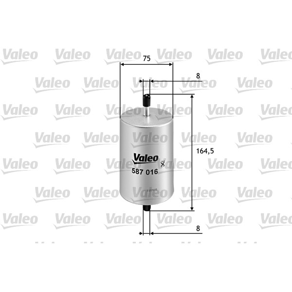 Слика на Филтер за гориво VALEO 587016 за Renault Laguna (B56,556) 1.8 - 95 коњи бензин
