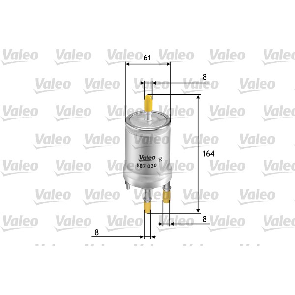 Слика на Филтер за гориво VALEO 587030 за Skoda Superb (3T4) 1.8 TSI 4x4 - 160 коњи бензин