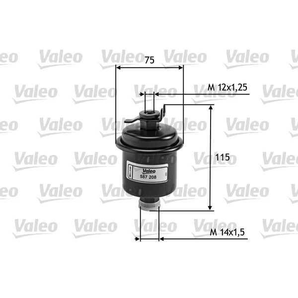 Слика на Филтер за гориво VALEO 587208 за Honda Civic 6 Hatchback (EJ,EK) 1.4 i (EJ9) - 75 коњи бензин