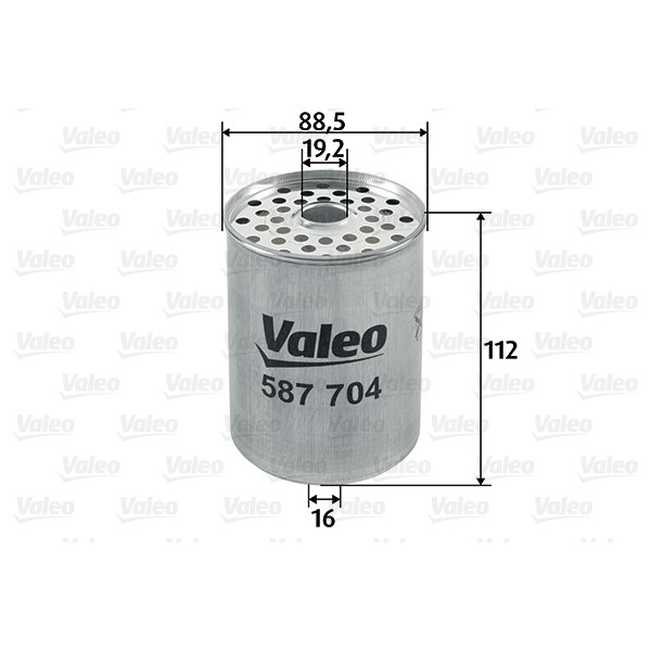 Слика на Филтер за гориво VALEO 587704 за Renault Master Bus (T) 28-35 2.5 D - 75 коњи дизел