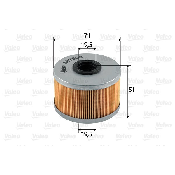 Слика на Филтер за гориво VALEO 587906 за Renault Laguna Nevada (K56) 1.9 dTi (K56J) - 98 коњи дизел