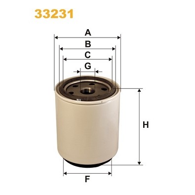 Слика на Филтер за гориво WIX FILTERS 33231 за камион DAF XF 95 FTS 95.480 - 480 коњи дизел