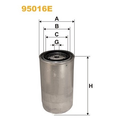 Слика на Филтер за гориво WIX FILTERS 95016E за камион Iveco Eurotech MH 400 E 31 TP, 440 E 31 T, 440 E 31 TP - 310 коњи дизел