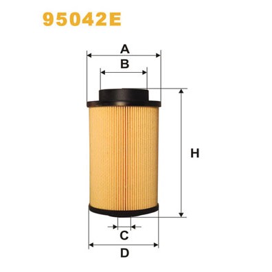 Слика на Филтер за гориво WIX FILTERS 95042E за камион MAN TGA 26.480 FNLS, FNLLS, FNLRS, FPLS, FVLS, FVLRS - 480 коњи дизел