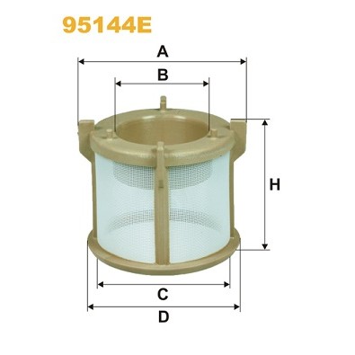 Слика на Филтер за гориво WIX FILTERS 95144E за камион MAN TGA 18.390, 18.400 FALS, FAS, FHLS - 390 коњи дизел