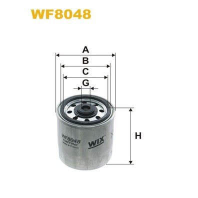 Слика на Филтер за гориво WIX FILTERS WF8048 за Mercedes T1 Platform 408 D (611.317, 611.318) - 82 коњи дизел