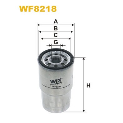 Слика на Филтер за гориво WIX FILTERS WF8218 за Toyota HiAce 4 Wagon 2.4 D - 79 коњи дизел