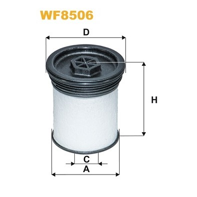 Слика на Филтер за гориво WIX FILTERS WF8506 за Jeep Cherokee (KL) 2.2 CRD 4x4 - 185 коњи дизел