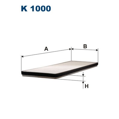 Слика на Филтер за кабина FILTRON K 1000 за камион DAF F 2800 FAS 2803 DKTD - 256 коњи дизел