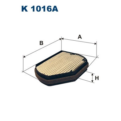 Слика на Филтер за кабина FILTRON K 1016A за Mercedes CLK Convertible (a208) 430 (208.470) - 279 коњи бензин