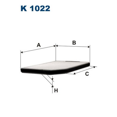 Слика на Филтер за кабина FILTRON K 1022 за Renault Laguna (B56,556) 2.0 (556A) - 139 коњи бензин