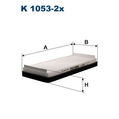 Слика на Филтер за кабина FILTRON K 1053-2x за Citroen BX Break XB 15 - 80 коњи бензин