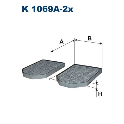 Слика на Филтер за кабина FILTRON K 1069A-2x за Audi A8 Limousine (4D2, 4D8) 2.8 - 174 коњи бензин