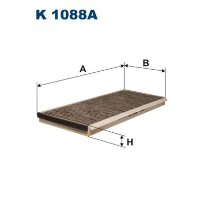 Слика на Филтер за кабина FILTRON K 1088A за Mercedes Sprinter 3-t Platform (903) 311 CDI - 109 коњи дизел