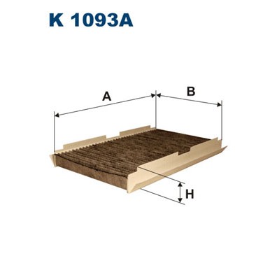 Слика на Филтер за кабина FILTRON K 1093A за Citroen C4 Coupe LA 1.6 VTi 120 - 120 коњи бензин