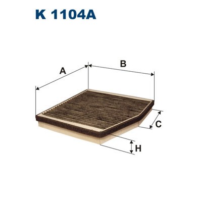 Слика на Филтер за кабина FILTRON K 1104A за Lancia Musa (350) 1.6 D Multijet - 116 коњи дизел