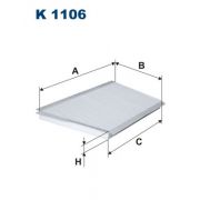 Слика 1 на Филтер за кабина FILTRON K 1106