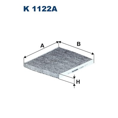 Слика на Филтер за кабина FILTRON K 1122A за Fiat Panda 169 1.2 - 69 коњи бензин