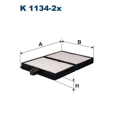 Слика на Филтер за кабина FILTRON K 1134-2x за камион DAF F 2800 FA 2805 DKSE,FA 2800 DKV,FA 2800 DKXE - 280 коњи дизел