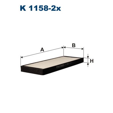 Слика на Филтер за кабина FILTRON K 1158-2x