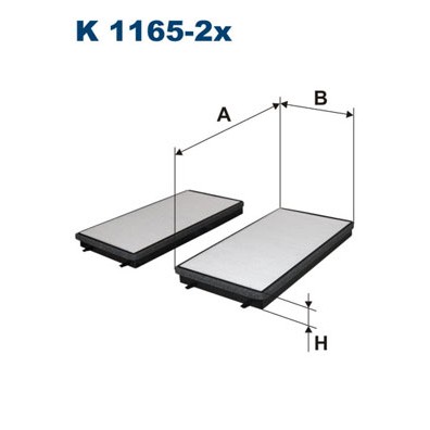 Слика на Филтер за кабина FILTRON K 1165-2x