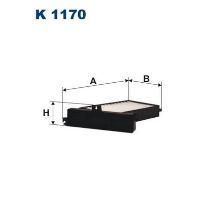 Слика на Филтер за кабина FILTRON K 1170 за Mitsubishi Galant 6 Saloon (EA) 2.0 (EA2A) - 136 коњи бензин