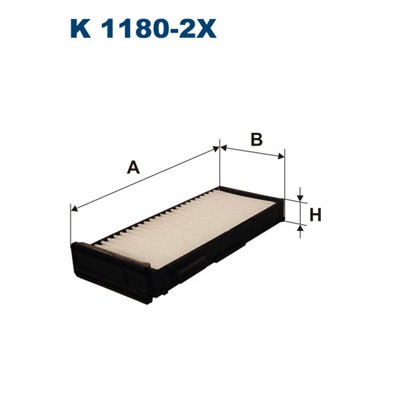 Слика на Филтер за кабина FILTRON K 1180-2x за Mitsubishi Montero Sport (K90) 3.0 V6 (K96W) - 170 коњи бензин