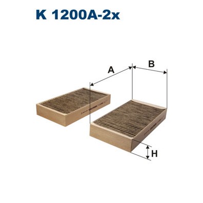 Слика на Филтер за кабина FILTRON K 1200A-2x за Mercedes ML-class (w164) ML 63 AMG 4-matic (164.177) - 510 коњи бензин