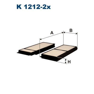 Слика на Филтер за кабина FILTRON K 1212-2x