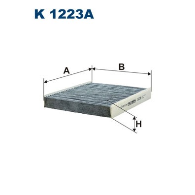 Слика на Филтер за кабина FILTRON K 1223A за Saab 9-5 Sedan (YS3G) 2.0 Turbo XWD - 220 коњи бензин