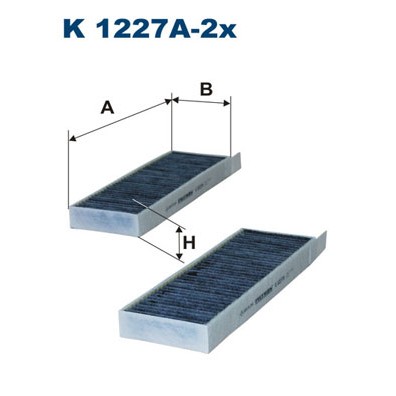 Слика на Филтер за кабина FILTRON K 1227A-2x за Citroen Berlingo 1.6 BlueHDi 100 - 99 коњи дизел