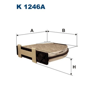 Слика на Филтер за кабина FILTRON K 1246A за Mercedes C-class Estate (s204) C 180 CGI (204.231) - 156 коњи бензин