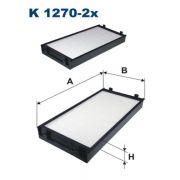 Слика 1 на Филтер за кабина FILTRON K 1270-2x