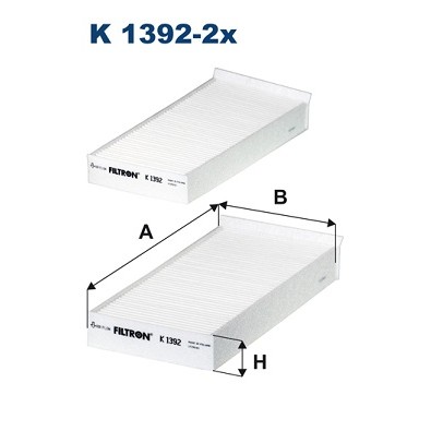 Слика на Филтер за кабина FILTRON K 1392-2x за Mini Countryman (F60) Cooper SD - 190 коњи дизел