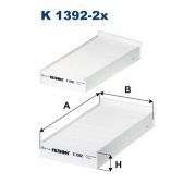 Слика 1 на Филтер за кабина FILTRON K 1392-2x