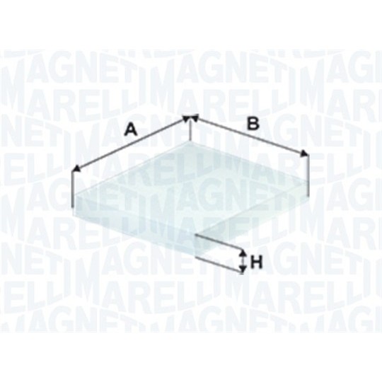 Слика на Филтер за кабина MAGNETI MARELLI 350203063220 за Seat Toledo 2 Saloon (1M2) 2.3 V5 - 150 коњи бензин