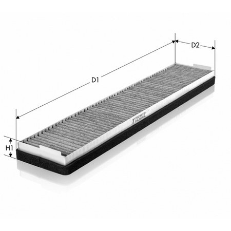 Слика на Филтер за кабина TECNECO FILTERS CK5662C за Audi 90 Cabrio (8G7, B4) 1.8 - 125 коњи бензин