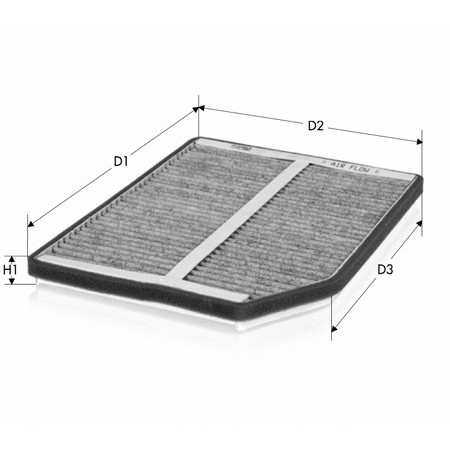 Слика на Филтер за кабина TECNECO FILTERS CK5848C за Renault Laguna Nevada (K56) 3.0 (K56R, K565) - 167 коњи бензин