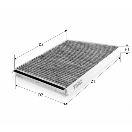 Слика на Филтер за кабина TECNECO FILTERS CK9785C за Mercedes E-class Estate (s211) E 240 T (211.261) - 177 коњи бензин