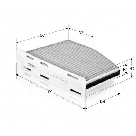 Слика на Филтер за кабина TECNECO FILTERS CK9922C за Seat Toledo 3 (5P2) 1.8 TFSI - 160 коњи бензин