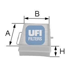 Слика на Филтер за кабина UFI 53.066.00 за камион Scania 4 Series 114 C/340 - 340 коњи дизел