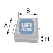 Слика 1 на Филтер за кабина UFI 53.066.00