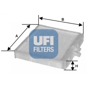 Слика на Филтер за кабина UFI 53.090.00 за Citroen C5 DE Break 2.0 HDi (DERHSB, DERHSE) - 107 коњи дизел