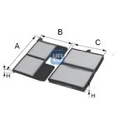 Слика 1 на Филтер за кабина UFI 53.197.00