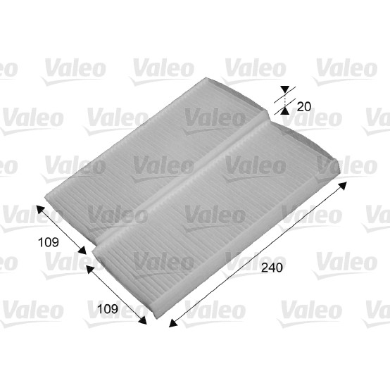 Слика на Филтер за кабина VALEO CLIMFILTER COMFORT 715649 за Renault Kangoo Be Bop (KW0-1) 1.5 dCi (KW0G) - 90 коњи дизел