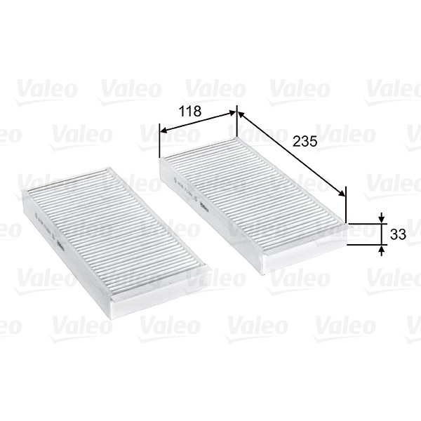 Слика на Филтер за кабина VALEO CLIMFILTER COMFORT 715812 за Mini Clubman (F54) Cooper D - 150 коњи дизел