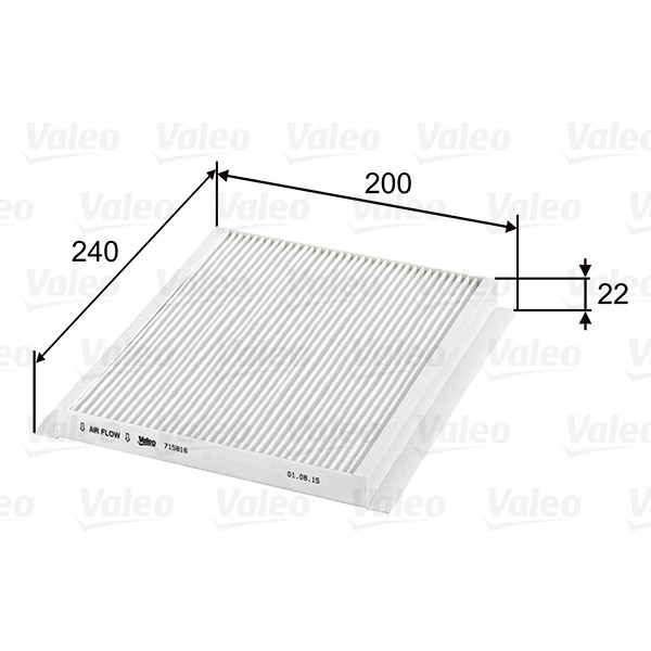 Слика на Филтер за кабина VALEO CLIMFILTER COMFORT 715816 за Hyundai i30 1.6 CRDi - 136 коњи дизел