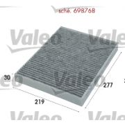 Слика 1 на Филтер за кабина VALEO CLIMFILTER PROTECT 698768