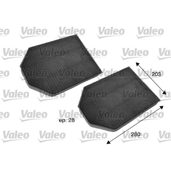 Слика на Филтер за кабина VALEO CLIMFILTER PROTECT 698791 за Audi A8 Limousine (4D2, 4D8) 2.5 TDI - 180 коњи дизел