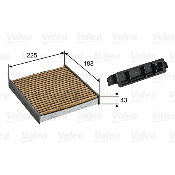 Слика на Филтер за кабина VALEO CLIMFILTER SUPREME 701030 за Dacia Duster 1.5 dCi - 110 коњи дизел